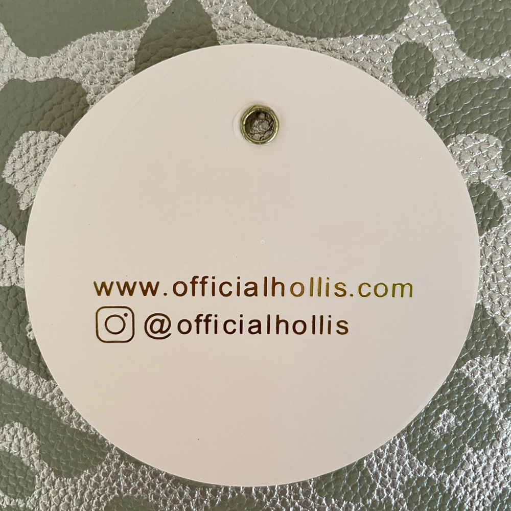 Hollis Leopard Print Laptop Sleeve in Metallic Gold - Picture 5 of 10